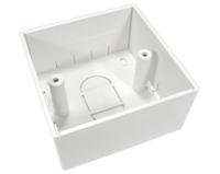 286-2973 RS PRO White ABS Back Box,  Surface Mount, 1 Gangs, 86 x 86 x 45mm