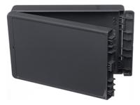 96016324-b-261706-pc-v0-7024 Bopla Bocube Series Graphite Grey Polycarbonate V0 Enclosure, IP66, IP68, IK07, Graphite Grey Lid, 271 x 170 x 60mm