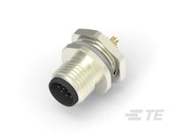 t4132012121-000 TE Connectivity Circular Connector, 12 Contacts, Front, M12 Connector, Plug, Male, IP67, M12 Series