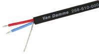 268-610-000 Van Damme 2 Core DMX Cable, 0.50 mm² CSA Screened, 6mm od, 100m, Black