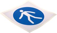 813-4491 RS PRO Vinyl Mandatory Use This Walkway Sign With Pictogram Only Text