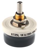 rt025as1001kb Vishay 25W 1kΩ Wirewound Rheostat, RT025AS1001KB