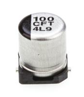 eeeft1c101ar Panasonic 100μF Aluminium Electrolytic Capacitor 16V dc, Surface Mount - EEEFT1C101AR