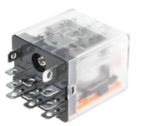121-7817 RS PRO Plug In Power Relay, 24V ac Coil, 10A Switching Current, 3PDT