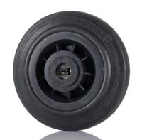 pvr20050x20lm58 Tente Black Rubber Ageing Resistant Trolley Wheel, 205kg
