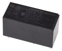 g2rl-2-dc5 Omron PCB Mount Power Relay, 5V dc Coil, 8A Switching Current, DPDT