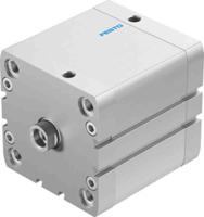 adn-80-50-i-p-a Festo Pneumatic Compact Cylinder - 536369 80 mm Bore, 50 mm ADN Series, Double Acting Acting