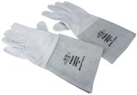 211-0389 Polyco Healthline Tigmaster Grey Leather Welding Gloves, Size 10