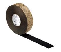 bad150n 3M Black PVC 20m Hazard Tape, 1mm Thickness