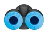 qsy-8-6 Festo QSY Series Y Tube-to-Tube Adaptor, Push In 8 mm to Push In 6 mm, Tube-to-Tube Connection Style, 153154