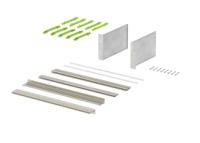 53223860hmt1-bgt-2238012-bn Bopla Interzoll Series 3U Aluminium Subrack, 84HP, 218mm Depth