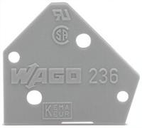 236-400 WAGO, 236 End Plate for use with PCB Terminal Blocks & Pluggable Connectors