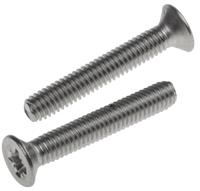 914-1781 RS PRO Pozi M4 Countersunk A2 304 Stainless Steel Machine Screws DIN 965 x 25.0mm