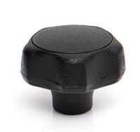 284-5549 RS PRO Black Thermoplastic Multiple Lobes Clamping Knob, M6, Threaded Mount