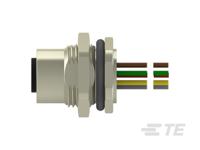 t4171120008-001 TE Connectivity Circular Connector, 8 Contacts, Rear, M12 Connector, Socket, Female, IP67, M12 Series