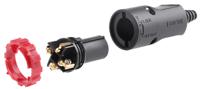 171-102 RS PRO Cable Mount Loudspeaker Connector Plug, 4 Way, 20ABlack, Screw Down, Solder Termination