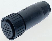 933068100-cm-06-ea-20-29-s Hirschmann 17 Way Cable Mount MIL Spec Circular Connector Plug, Socket Contacts, Screw Coupling, MIL-DTL-5015