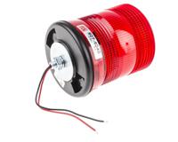 907-6040 RS PRO Red Flashing Beacon, 10 → 100 V dc, Single Point Mount, LED Bulb, IP56
