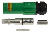 nls-e-gn-s120-m40a ITT Cannon, Veam Powerlock Green Cable Mount Industrial Power Plug, Rated At 400A, 1.0 kV