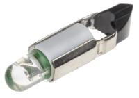 210-068 RS PRO Green LED Indicator Lamp, 24V ac/dc, Telephone Slide Base, 5.5mm Diameter, 2100mcd