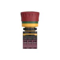 pbes22n03r TE Connectivity PBES22 Series Emergency Stop Push Button, Panel Mount, 22.3mm Cutout, 3 NC, IP20, IP65
