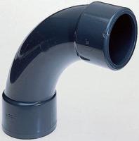 721001110 Georg Fischer Plastic Pipe Fitting, 90° Elbow, 1 1/2in