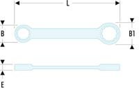 5910x11 Facom 59 Series Ring Spanner, 10mm, Metric, Double Ended, 150 mm Overall