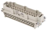 10196000 EPIC Heavy Duty Power Connector Insert, 16A, Male, H-BE Series, 24 Contacts