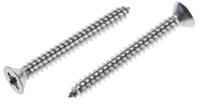797-6162 RS PRO Plain Stainless Steel Countersunk Head Self Tapping Screw, N°8 x 1.1/2in Long 38mm Long