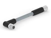 t4162ab9l25-003 TE Connectivity Male 5 way M12 to Female 5 way M12 Sensor Actuator Cable, 1.5 m