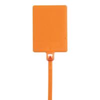 plf1ma-c3 Panduit Cable Tie Assemblies, Premium Cable Tie, 130mm x 2.5 mm, Orange Nylon, Pk-100