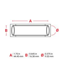 pspt-375-175-yl Brady B-342 PermaSleeve Yellow Heatshrink Labels, 44.45mm Width, 16.38mm Height, 100 Qty