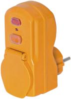1290631 brennenstuhl, 1290 IP54 Yellow 2P Industrial Power Connector Adapter Plug, Socket, Rated At 16A, 230 V