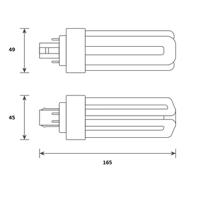 146317 Bailey Electric & Electronics bv LED PL GX24q LED Bulbs 13 W(42W), 3000K, Warm White, Single Ended shape