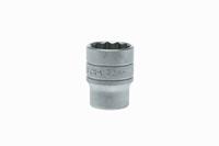 m120523-c Teng Tools 1/2 in Drive 23mm Standard Socket, 12 point, 38 mm Overall Length