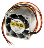 9l0412h301 Sanyo Denki San Ace 9L Series Axial Fan, 12 V dc, DC Operation, 22m³/h, 1.8W, 150mA Max, 40 x 40 x 28mm