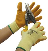 504-mat Polyco Healthline Matrix Yellow Cotton, Polyester Latex Work Gloves, Size 10, Latex Coating
