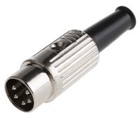 491-055 RS PRO 5 Pole Din Plug, 1A, 100 V ac, Male, Cable Mount
