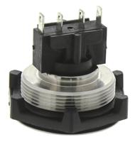 mp0050 Bulgin Push Button Switch, Momentary, Panel Mount, 27.7mm Cutout, SPDT, 250V ac, IP68