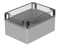 02238100 Bopla Euromas Series Light Grey Polycarbonate Enclosure, IP66, IK07, Transparent Lid, 160 x 120 x 90mm
