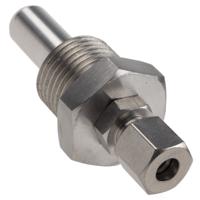 178-0956 RS PRO 1/2 BSP Thermowell for Use with Temperature Probe, 6mm Probe, RoHS Standard