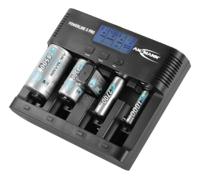 1001-0018-uk-520 Ansmann Powerline 5 Pro Battery Charger For NiCd, NiMH 9V, AA, AAA, C, D 4 Cell with AUS, EU, UK, USA plug