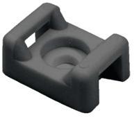 151-30300-ctm0-pa66-bk HellermannTyton Self Adhesive Black Cable Tie Mount 9.4 mm x 14.7mm, 5mm Max. Cable Tie Width