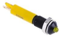 210-349 RS PRO Yellow Panel Mount Indicator, 24V dc, 6mm Mounting Hole Size, Solder Tab Termination