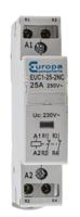 euc1-25-2ncp Europa Contactor, 230 V ac Coil, 2-Pole, 25 A, 4 kW, 2NC, 240 V ac