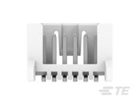 2355091-6 TE Connectivity MICRO CT Series Straight Board PCB Header, 6 Contact(s), 1.2 mm Pitch, 1 Row, Shrouded