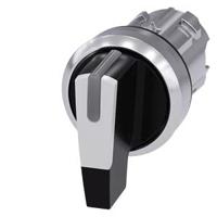 3su1052-2cl60-0aa0 Siemens SIRIUS ACT 3SU10 Series 3 Position Selector Switch Head, 22mm Cutout, Black Handle