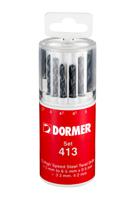 a191413 Dormer 13-Piece Jobber Drill Set, 6.5mm Max, 1.5mm Min