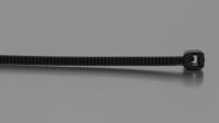 664-2887 RS PRO Cable Tie, Sub Miniature, 71mm x 1.6 mm, Black Nylon, Pk-100
