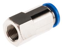 qsf-18-8-b Festo QS Series Straight Threaded Adaptor, G 1/8 Female to Push In 8 mm, Threaded-to-Tube Connection Style, 153025